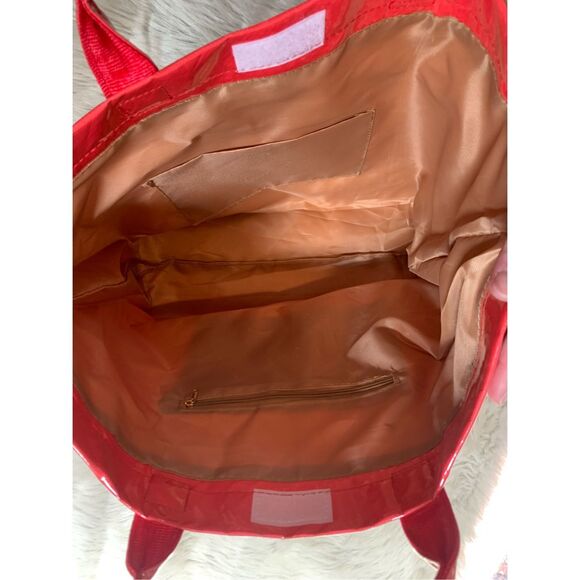 Spacious Fashion Transparent Jelly Tote Bag PVC Water proof Handbag Shopping Bag - Picture 6 of 9